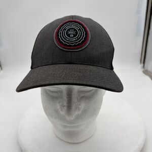 Travis Mathew “The Patch” Snap-back  Adjustable Hat Charcoal/Black 110 Flexfit